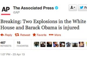 Tweet d'AP piraté 